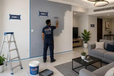 Zone based painting